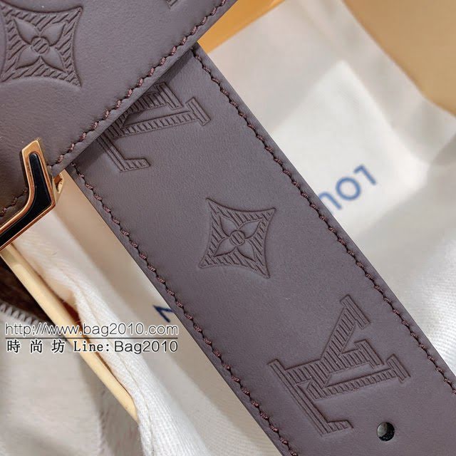 LV新款皮帶 路易威登高端男士腰帶 精緻手工繪邊  jjp1631